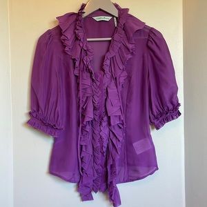 Marciano Purple Blouse - Size XS
